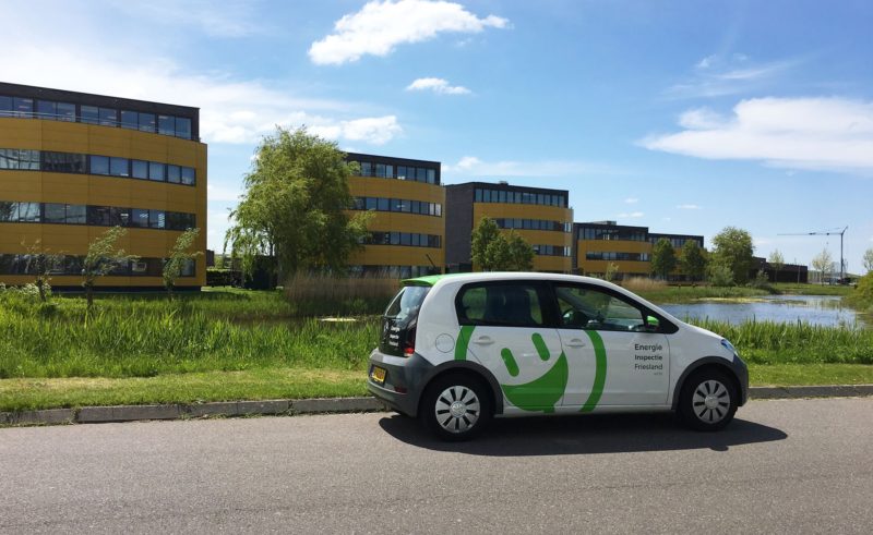 Freonen-samenwerking: duurzame auto's Energie Inspectie rijden op Bio-CNG OrangeGas (OG)