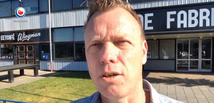 Jaap Hoekstra van De Fabriek Leeuwarden vlogt voor Omrop Fryslân over ondernemen tijdens coronasituatie