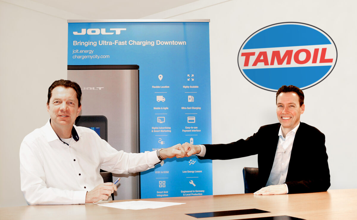 Tamoil en JOLT lanceren Ultra-Fast EV Charging op Tamoil-stations in Nederland