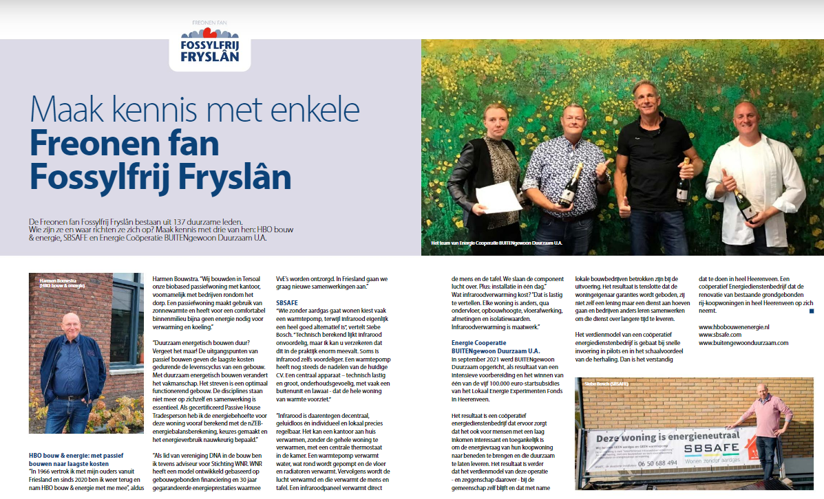 Maak kennis met enkele Freonen fan Fossylfrij Fryslân in Ondernemend Friesland