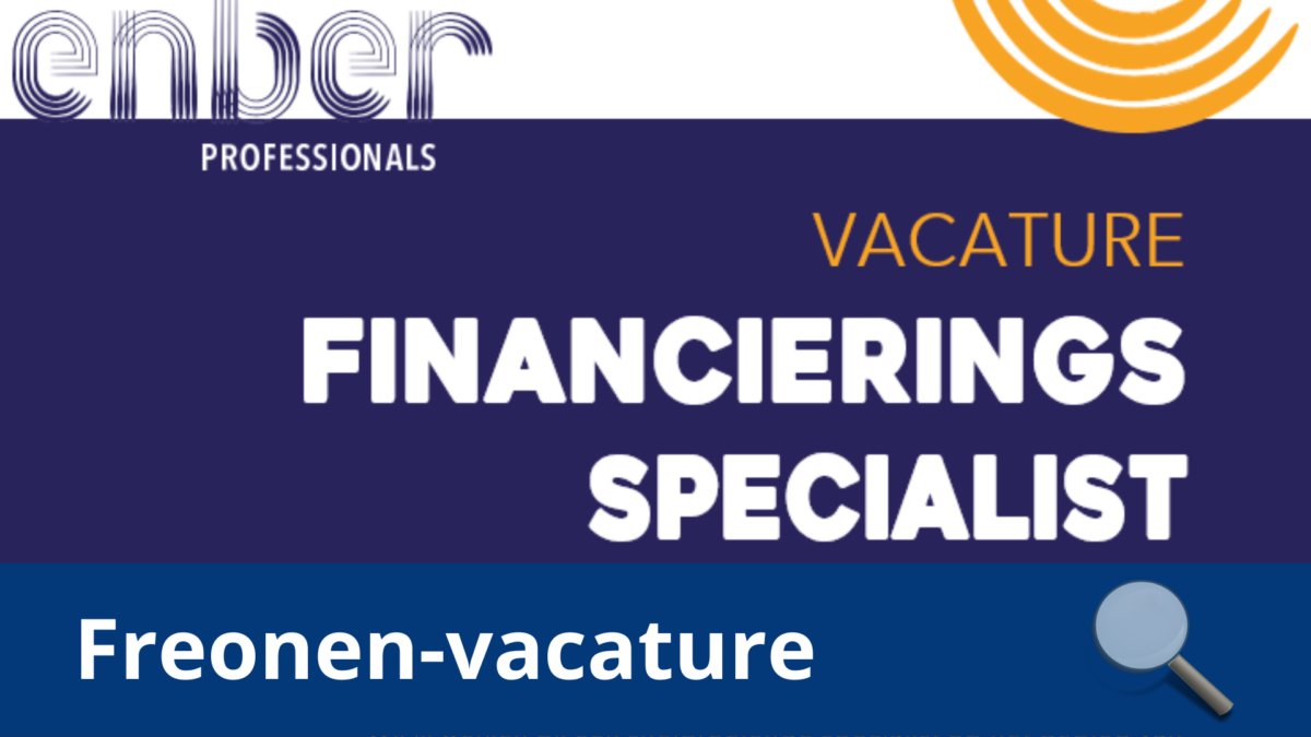 Vacature: Enber zoekt financieringsspecialist