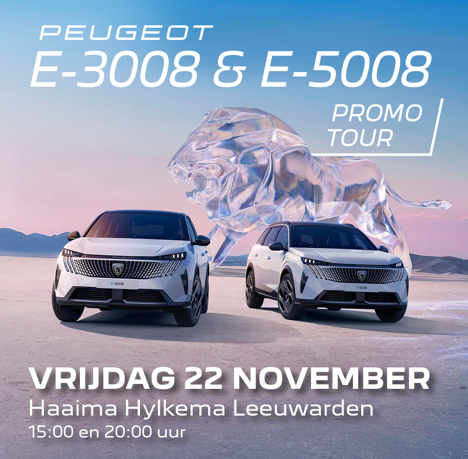 Promo-tour Peugeot E-3008 en E-5008 bij Haaima Hylkema